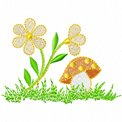 Flowers And Tree Embroidery Design 4 Flowers And Tree Embroidery Design 4